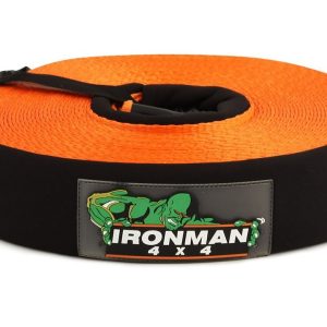 Ironman 4×4 Winch Cable Extension, 65-1/2 Foot Length X 2 Inch Thickness, Nylon, Eyelet Ends, 9900 Pound Capacity – IWINCHEXT