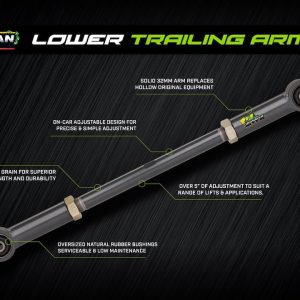 Ironman 4×4 Trailing Arm, Adjustable, Single – LTA003