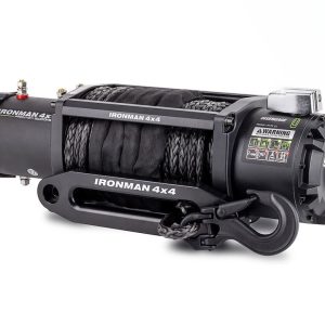Ironman 4×4 Winch, Frontier, Vehicle Mounted, Vehicle Recovery, 12 Volt Electric, 12000 Pound Line Pull Capacity – IMW12000MSR