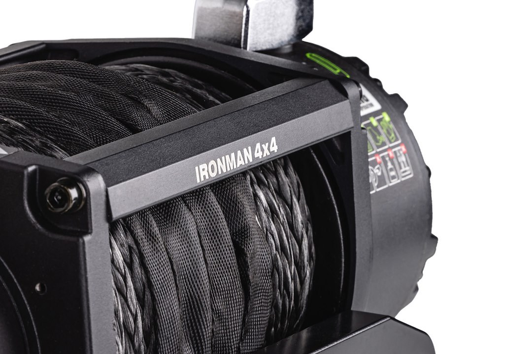 Ironman 4×4 Winch, Frontier, Vehicle Mounted, Vehicle Recovery, 12 Volt Electric, 12000 Pound Line Pull Capacity – IMW12000MSR