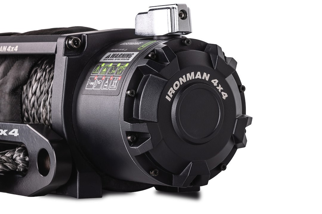 Ironman 4×4 Winch, Frontier, Vehicle Mounted, Vehicle Recovery, 12 Volt Electric, 12000 Pound Line Pull Capacity – IMW12000MSR