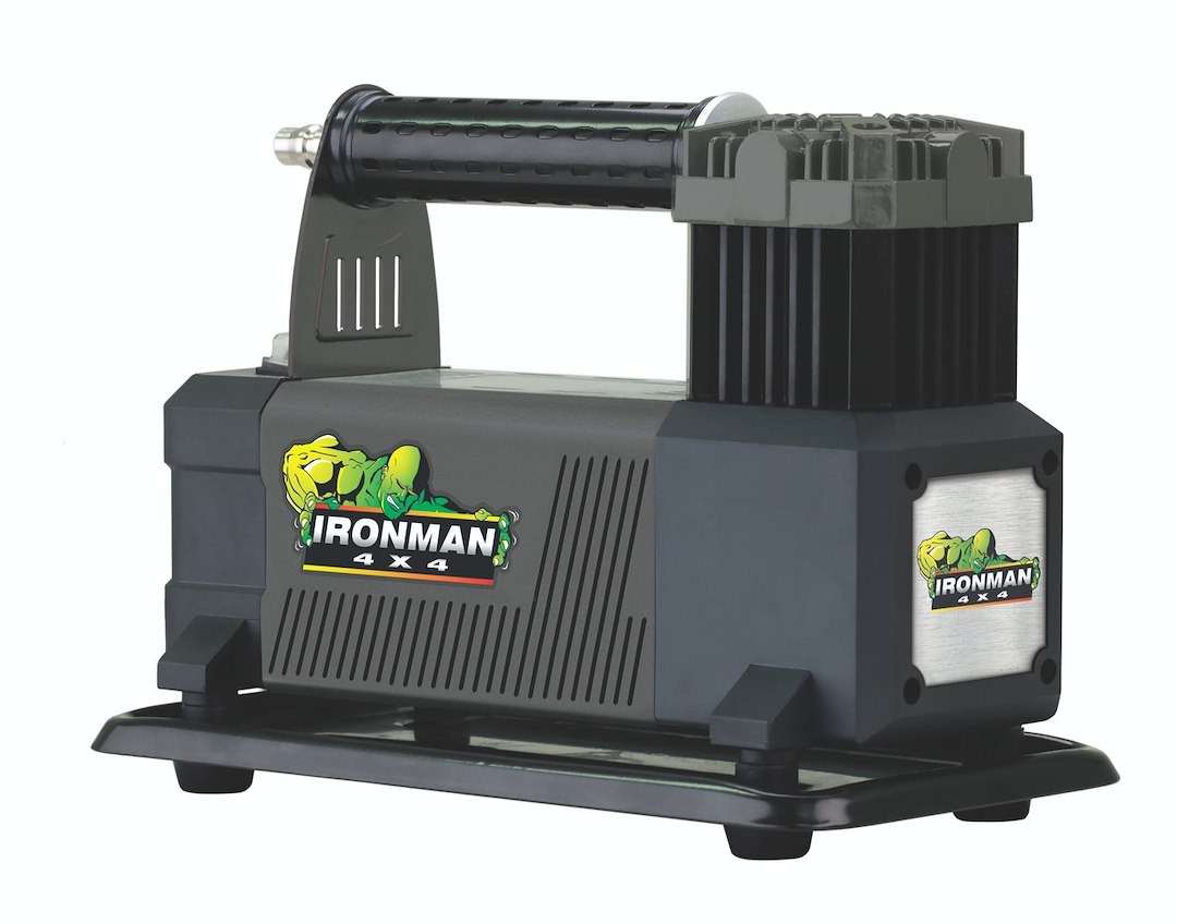 Ironman 4×4 Air Compressor, Air Champ, Portable, 150 Max PSI, 3.2 Cubic Feet Per Minute, 12 Volt Power Adapter, Without Air Tank – ICOMPRESSOR003