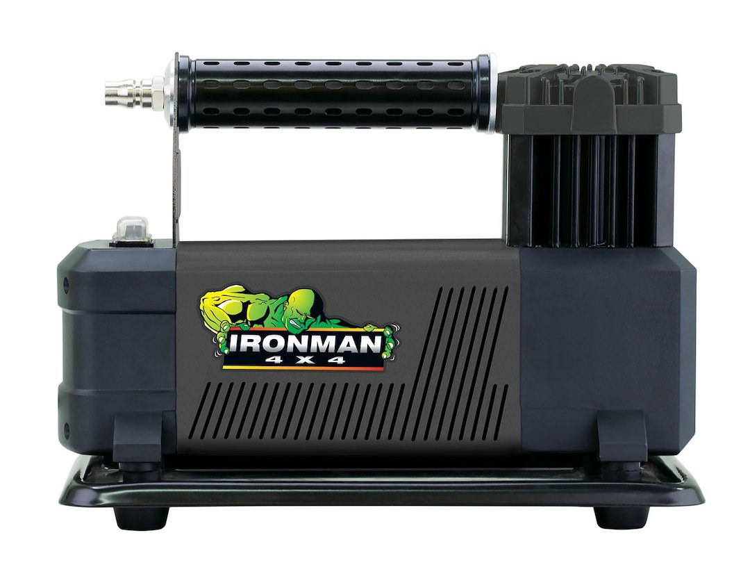 Ironman 4×4 Air Compressor, Air Champ, Portable, 150 Max PSI, 3.2 Cubic Feet Per Minute, 12 Volt Power Adapter, Without Air Tank – ICOMPRESSOR003