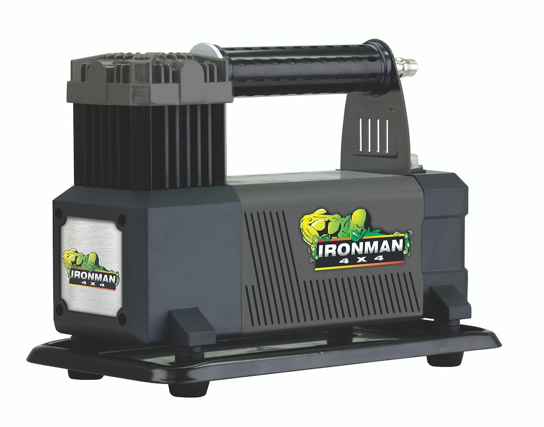 Ironman 4×4 Air Compressor, Air Champ, Portable, 150 Max PSI, 3.2 Cubic Feet Per Minute, 12 Volt Power Adapter, Without Air Tank – ICOMPRESSOR003