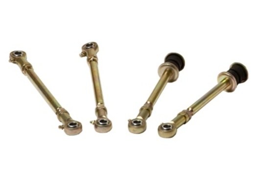Ironman 4×4 Stabilizer Bar Link Kit, 0 to 3 Inch Lift, Black Bushing, Silver, Set of 2 – SBEXT006