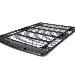 Ironman 4×4 Roof Basket, 6 Foot Length X 4.10 Foot Width X 5.9 Inch Height, Painted, Gunmetal Grey, Aluminum, Without Side Bars – IRRTFLAT18-ALLOY