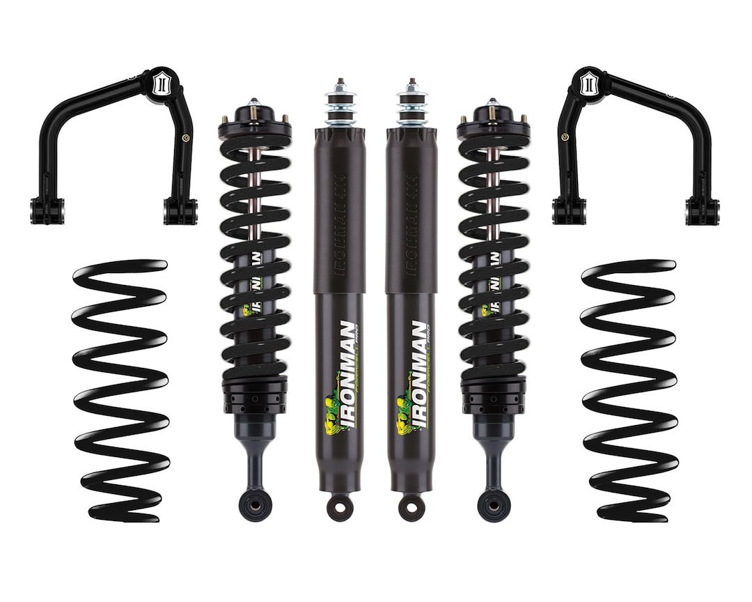 Ironman 4×4 Lift Kit Suspension, Stage 2, 3 Inch Front Lift, 2-1/2 Inch Rear Lift – TOY086ABKPS2P-B