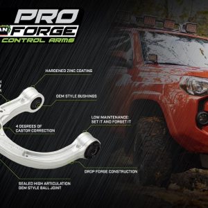 Ironman 4×4 Control Arm, Pro-Forge, Boxed, Non-Adjustable, Silver, Aluminum, Set of 2 – UCA002FA-3