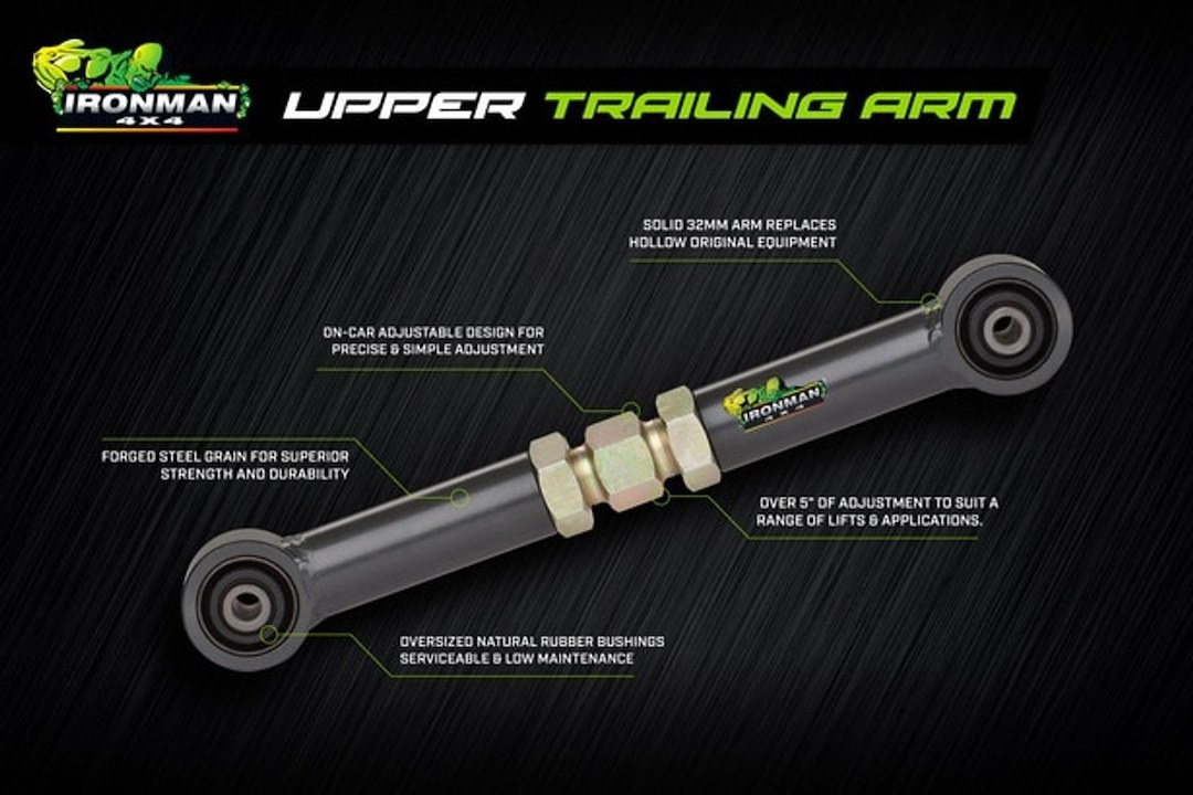 Ironman 4×4 Trailing Arm, Adjustable, Single – UTA003