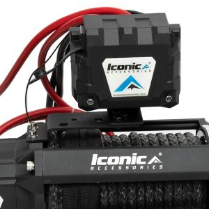 Iconic Acces Winch, Vehicle Mounted, Vehicle Recovery, 12 Volt Electric, 6 Horse Power, 4.4 Kilo Watts, 12000 Pound Line Pull Capacity – 405-12005