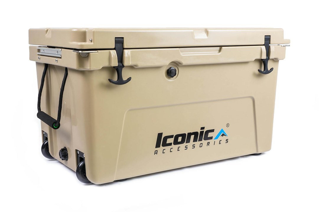 Iconic Acces Beverage Cooler, 31-1/2 Inch Length X 19 Inch Width X 18.1 Inch Height, 70 Quart Capacity, Hard, Uses Ice – 810-1070