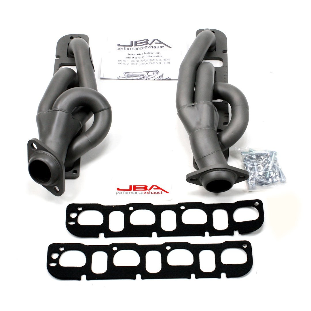 Jba Headers Exhaust Header, Cat4ward ®, Shorty Chassis Exit, 1-5/8 Inch Diameter Primary Tubes, With 2-1/2 Inch Diameter 2 Bolt Collectors – 1961S-2JT