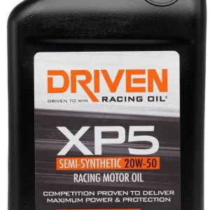 Driven Race Oil, XP5 Series, SAE 20W-50, Semi-Synthetic, 1 Quart Bottle, Single – 00906