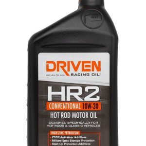 Driven Race Oil, HR2 Series, SAE 10W30, Conventional, 1 Quart Bottle, Single, High Performance – 02006