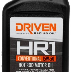 Driven Race Oil, HR1 Series, SAE 15W-50, Conventional, 1 Quart Bottle, Single, High Performance – 02106