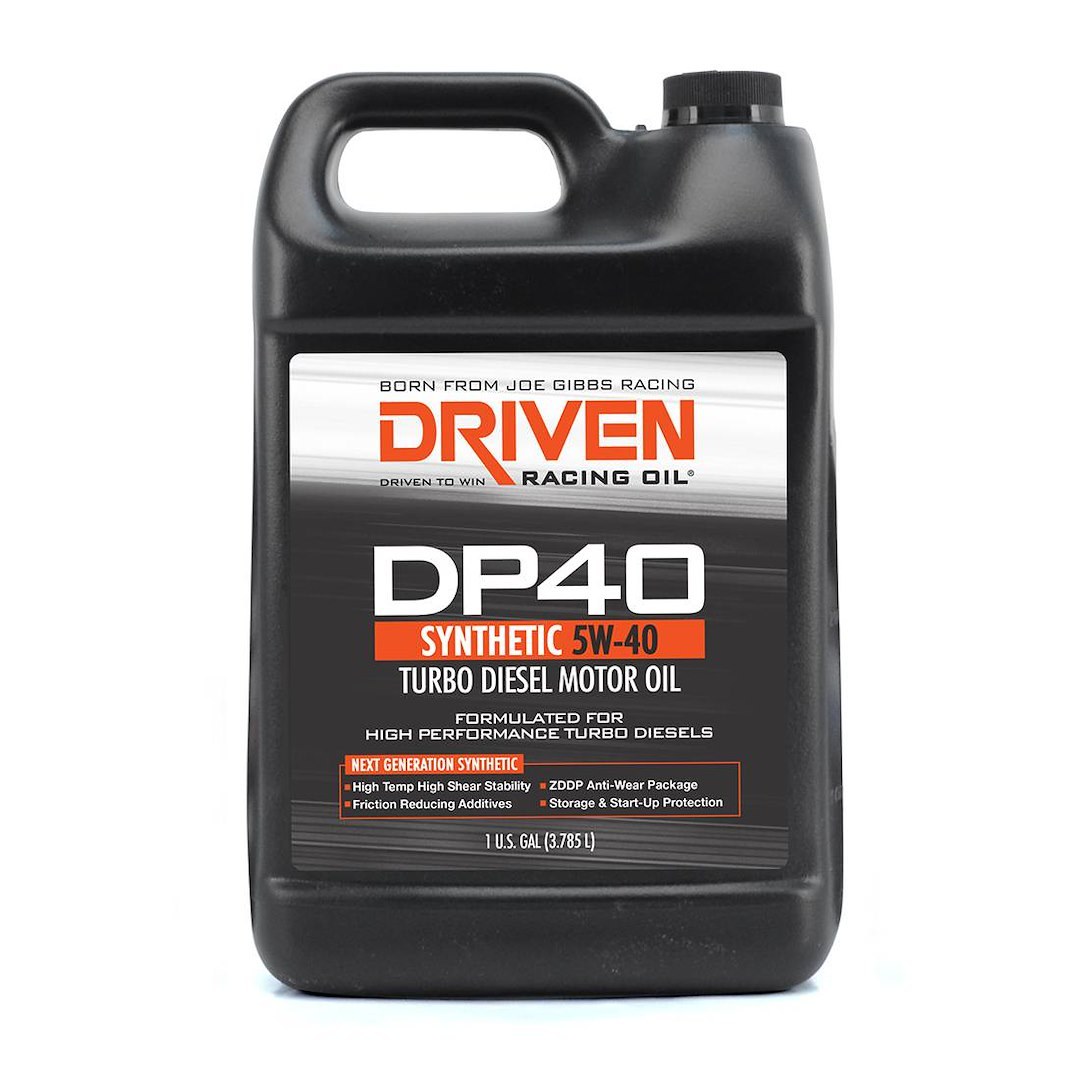 Driven Race Oil, DP40, SAE 5W-40, Synthetic, 1 Gallon Jug, Single – 02508