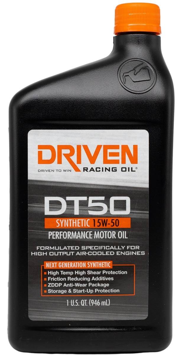Driven Race Oil, DT50, SAE 15W-50, Synthetic, 1 Quart Bottle, Single – 02806