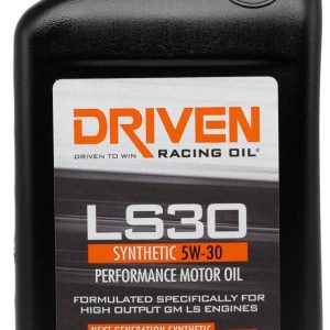 Driven Race Oil, LS30, SAE 5W-30, Synthetic, 1 Quart Bottle, Single, Street Performance Oil – 02906