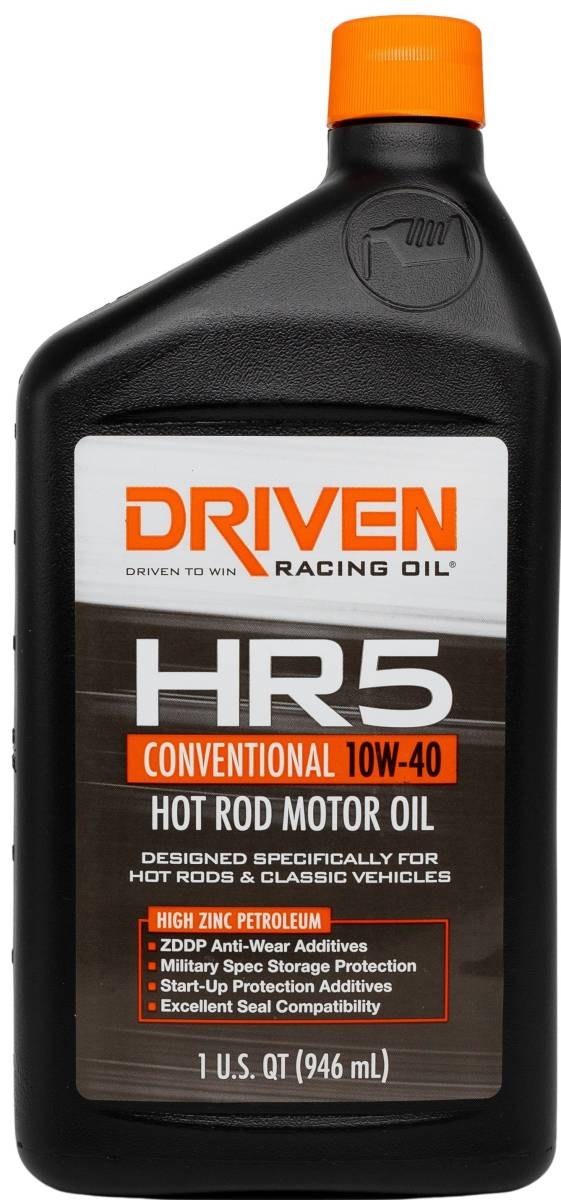 Driven Race Oil, Hr Series, SAE 10W40, Conventional, 1 Quart Bottle, Single – 03806