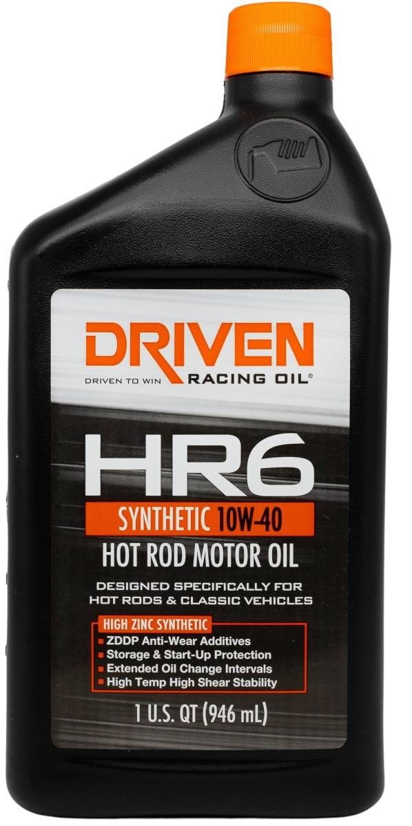 Driven Race Oil, Hr Series, SAE 10W40, Synthetic, 1 Quart Bottle, Single – 03906