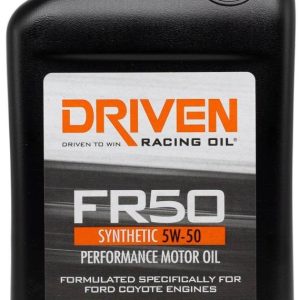 Driven Race Oil, FR50, SAE 5W-50, Synthetic, 1 Quart Bottle, Single – 04106