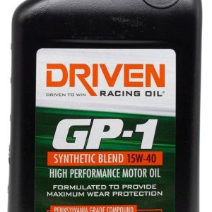 Driven Race Oil, GP1 Series, Designed for Performance Street Vehicles/ Classic Cars/ Imports and Competition/ Race Engines/ SAE 15W-40 – 19406