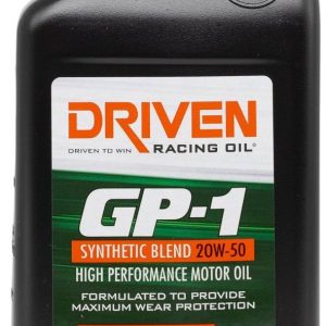 Driven Race Oil, GP1 Series, Designed for Performance Street Vehicles/ Classic Cars/ Imports and Competition/ Race Engines/ SAE 20W-50 – 19506