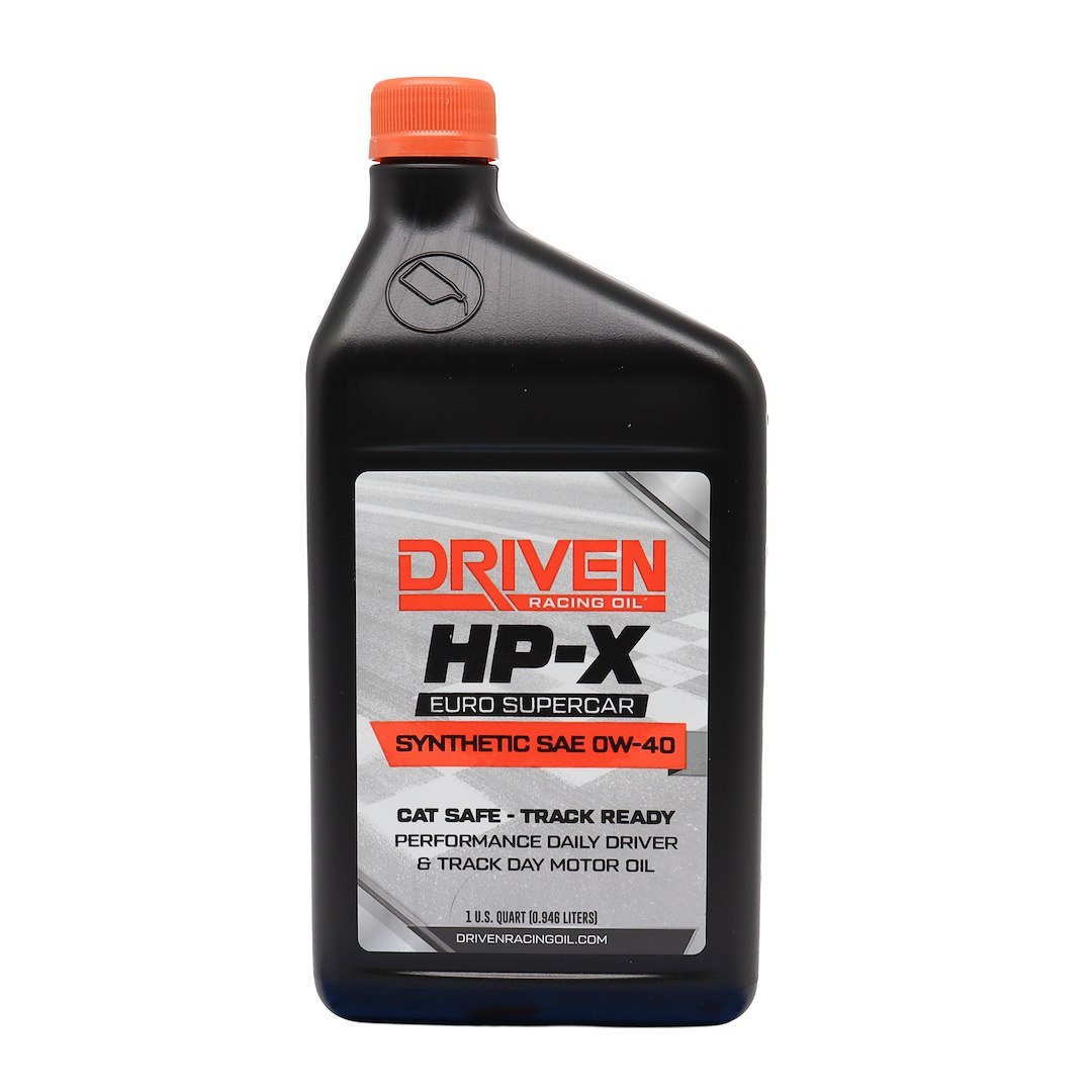 Driven Race Oil, Hp-X Euro, SAE 0W-40, Synthetic, 1 Quart Bottle, Single – 23406