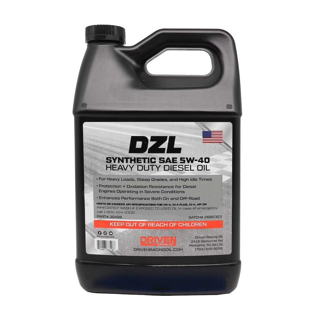 Driven Race Oil, Dzl, SAE 5W-40, Synthetic, 1 Gallon Jug, Single – 30548