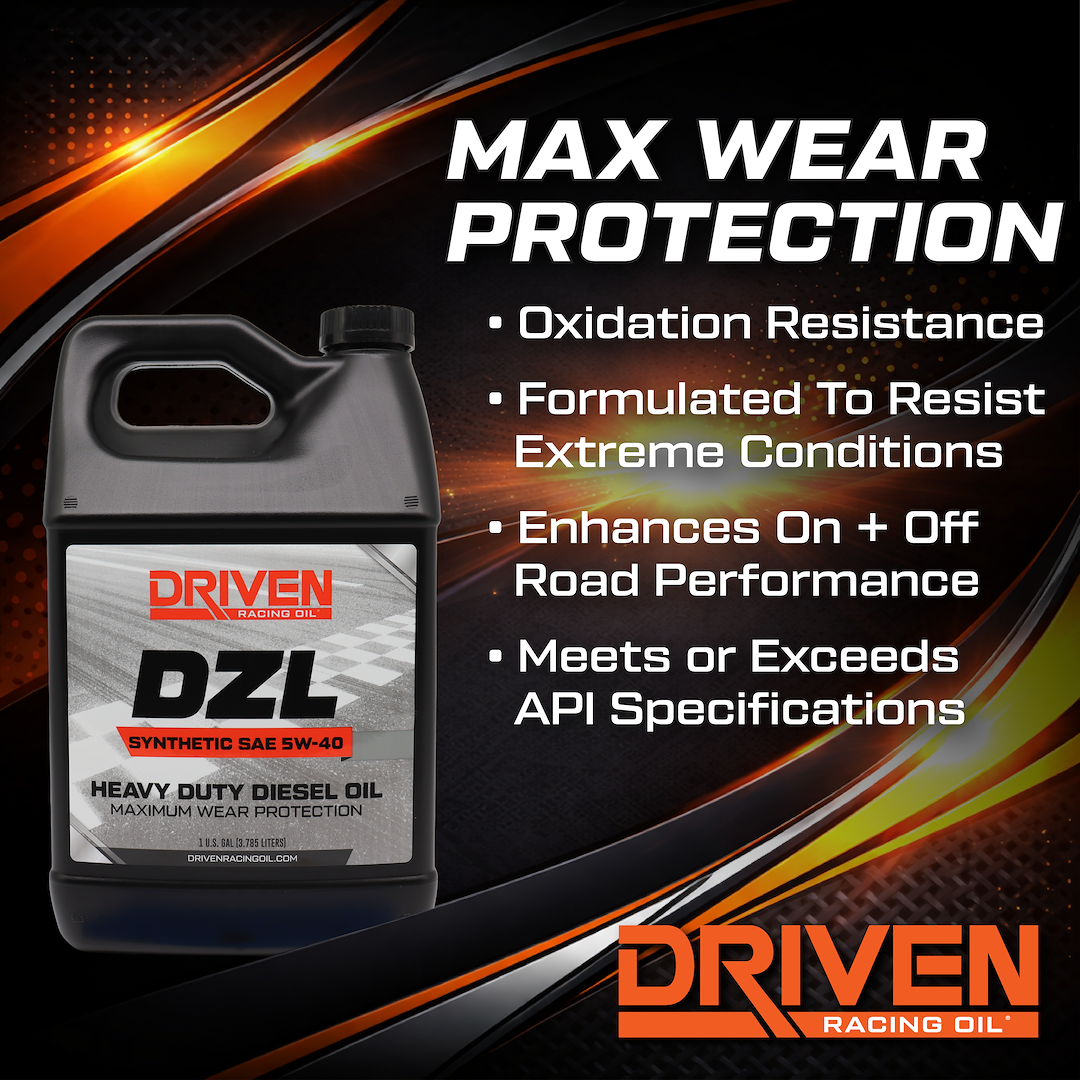 Driven Race Oil, Dzl, SAE 5W-40, Synthetic, 1 Gallon Jug, Single – 30548