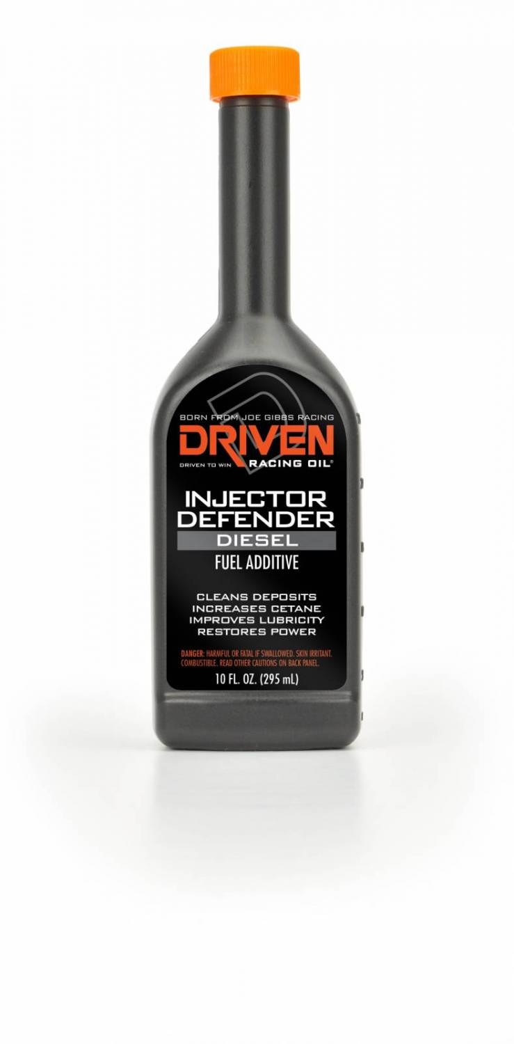 Driven Race Fuel Additive, For Diesel, Injector Defender, Treats Up to 50 Gallons of Diesel Fuel, Single, 10 Ounce Bottle – 70080
