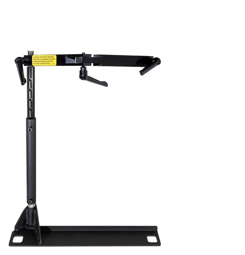 Jotto Cargo Laptop Mount, Jotto Desk ®, Floor Mount, Pivoting, 15-5/8 Inch to 19-3/4 Inch Adjustable Height, Black – 425-5057