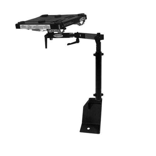 Jotto Cargo Laptop Mount, Jotto Desk ®, Floor Mount, Pivoting, Adjustable Height, Black – 425-5466/5215