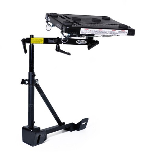 Jotto Cargo Laptop Mount, Jotto Desk ®, Floor Mount, Pivoting, Adjustable Height, Black – 425-5575