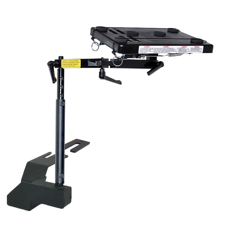 Jotto Cargo Laptop Mount, Jotto Desk ®, Floor Mount, Pivoting, Adjustable Height, Black – 425-5632/5215