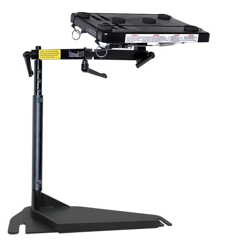 Jotto Cargo Laptop Mount, Jotto Desk ®, Floor Mount, Pivoting, Adjustable Height, Black – 425-5691/5215