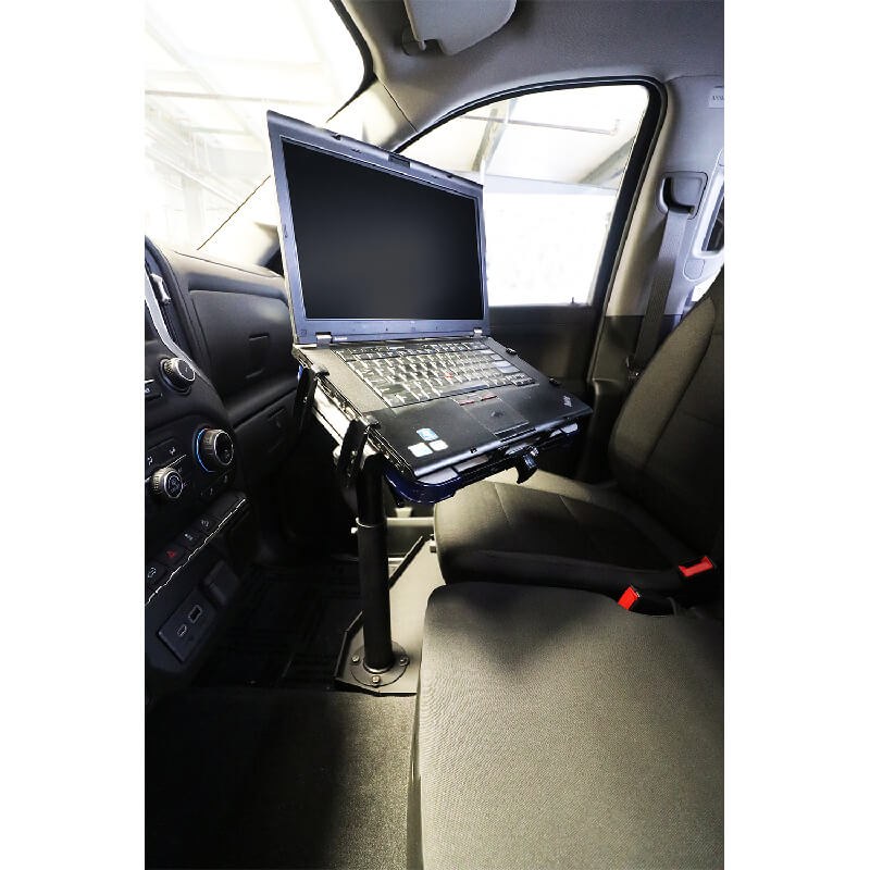 Jotto Cargo Laptop Mount, Jotto Desk ®, Floor Mount, Pivoting, Adjustable, Black, Steel, No Drill – 425-5693