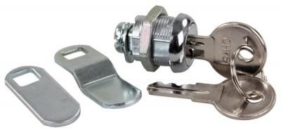 JR Products Lock Cylinder, For Standard Baggage Compartment Doors, Universal Fit, Key Lock, 5/8 Inch Length, Chrome Plated Zinc Units – 00305