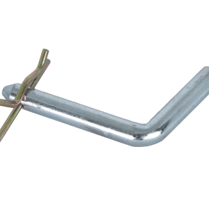 JR Products Trailer Hitch Pin, Bent Pin, 1/2 Inch Diameter, 2-3/8 Inch Usable Length, For Use with Class I/ II Hitches, With Clip – 01144
