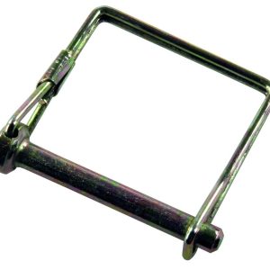 JR Products Trailer Coupler Safety Pin Clip, 1/4 Inch Diameter X 1-3/4 Inch Usable Length, With Snap Lock Bail Lock, Zinc Plated, Steel – 01224