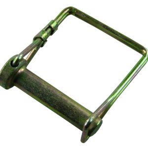 JR Products Trailer Coupler Safety Pin Clip, 3/8 Inch Diameter X 1-1/2 Inch Usable Length, With Snap Lock Bail Lock, Zinc Plated, Steel – 01254
