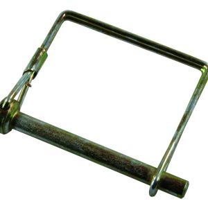 JR Products Trailer Coupler Safety Pin Clip, 1/4 Inch Diameter X 2 Inch Usable Length, With Snap Lock Bail Lock, Zinc Plated, Steel – 01294