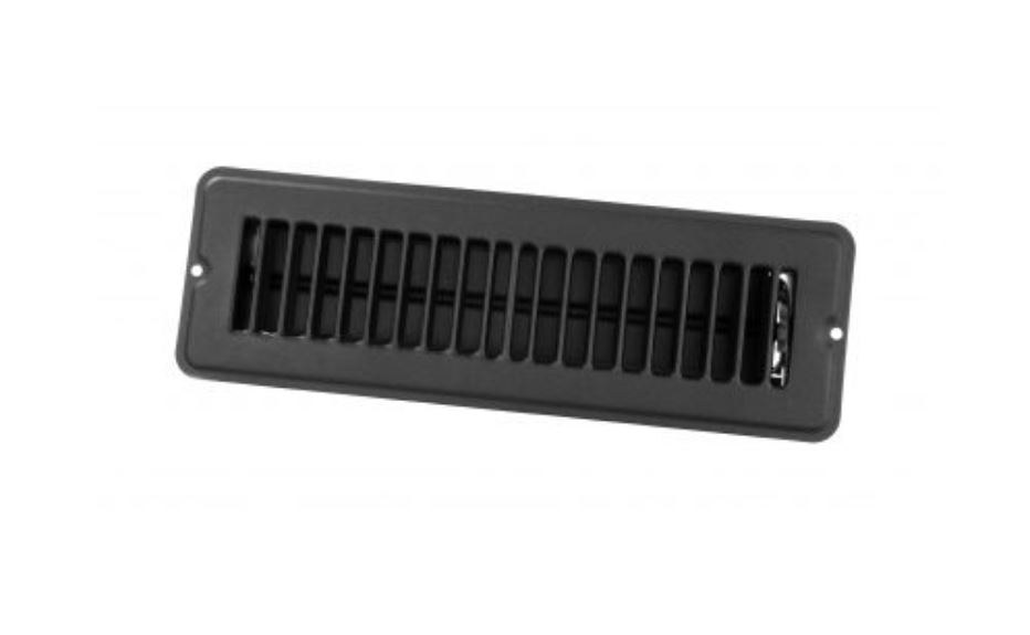 JR Products Heating/ Cooling Register, Floor Mount, Rectangular, 2 Inch Width X 10 Inch Length – 02-29135