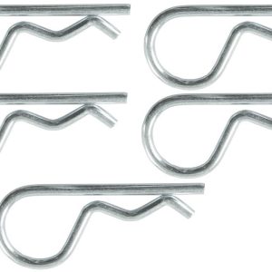 JR Products Trailer Hitch Pin Clip, Use to Secure Jr Products Standard Hitch Pin, 1-5/8 Inch Length, Chromatic Plated, Steel, Pack of 5 – 03-01355