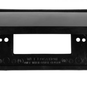 JR Products Receptacle Cover, For Use with Gfci Style Outlet, Black, With Weatherproof Gasket – 05-12215