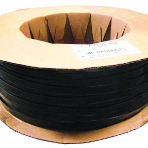 JR Products Trim Molding Insert, Used for Trim Molding, 1 Inch Width X 1000 Foot Length, Vinyl, Black – 10161