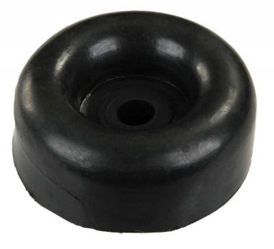 JR Products Door Stop Bumper, Rubber, 2-1/2 Inch Diameter, Ramp, Black – 10715