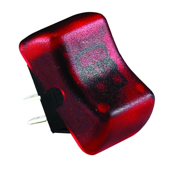 JR Products Multi Purpose Switch, 16 Amp at 125-250 Volt AC/ 10 Amp at 14 Volt DC, Single Switch, Single Pole Single Throw (spst), Rocker – 12045