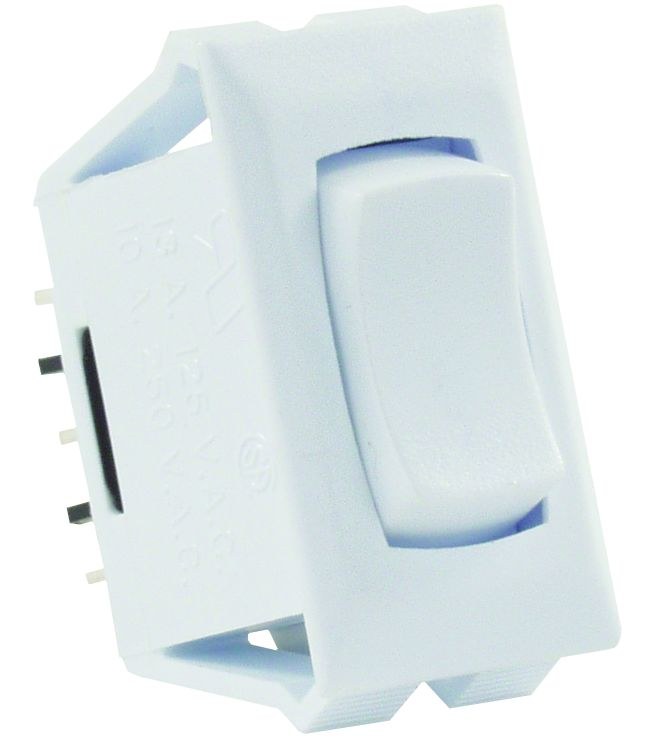 JR Products Multi Purpose Switch, 12 Volt, 13 Amp at 125 Volt AC/ 10 Amp at 250 Volt AC/ 5 Amp at 14 Volt DC, Single Pole Double Throw (spdt) – 12695