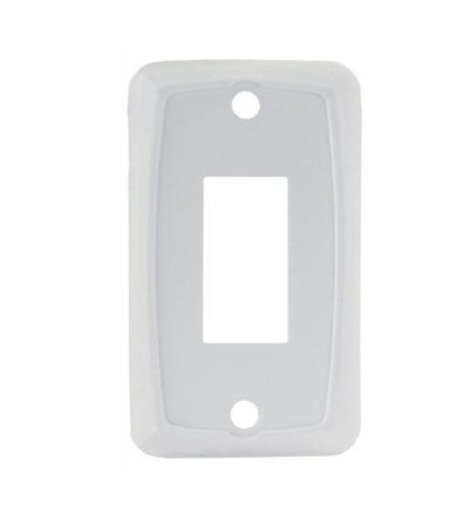 JR Products Multi Purpose Switch Faceplate, Single Switch Opening, 1.125 Inch X 0.550 Inch (switch Cutout) – 12841-5